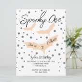 Spooky One Halloween Bats Verjaardagsfeestje Kaart (Staand voorkant)