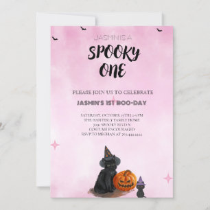 Spooky One Halloween Birthday Invitation Kaart