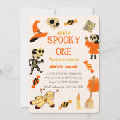 Spooky One Halloween Birthday Invitation Kaart (Voorkant)