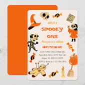 Spooky One Halloween Birthday Invitation Kaart (Voorkant / Achterkant)