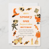 Spooky One Halloween Birthday Invitation Kaart (Voorkant)