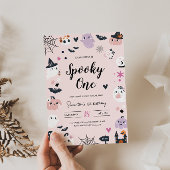 Spooky One Halloween Birthday Invitation Kaart