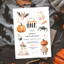 Spooky One Halloween Birthday Invitation