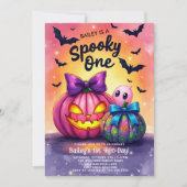 Spooky One Halloween Birthday Invitation Kaart (Voorkant)