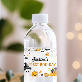 Spooky One Halloween Birthday Water Bottle Label Waterfles Etiket