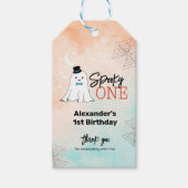 Spooky One Halloween Boys 1st Birthday Party Favor Cadeaulabel (Voorkant)