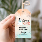 Spooky One Halloween Boys 1st Birthday Party Favor Cadeaulabel