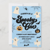 Spooky One Halloween Eerste 1e Verjaardagsfeest Kaart (Voorkant)