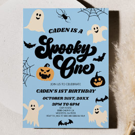 Spooky One Halloween Eerste 1e Verjaardagsfeest Kaart