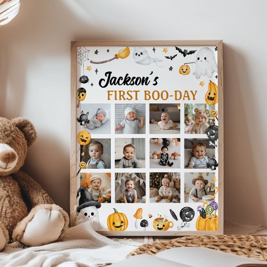 Spooky One Halloween eerste jaar fotomijlpaal Poster