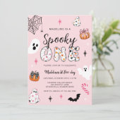 Spooky One Halloween Eerste Verjaardag Kaart (Staand voorkant)