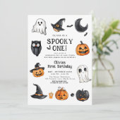 Spooky One Halloween Eerste Verjaardag Kaart (Staand voorkant)