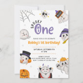 Spooky One Halloween Eerste Verjaardag Kaart (Voorkant)