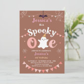 Spooky One Halloween eerste verjaardag Kaart (Staand voorkant)