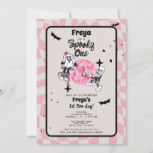 Spooky One Halloween Eerste Verjaardag uitnodiging