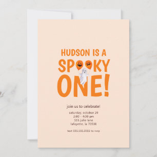 Spooky One Halloween Eerste Verjaardag uitnodiging