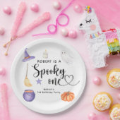 Spooky One Halloween Eerste verjaardagsfeestje Papieren Bordje (Feest)