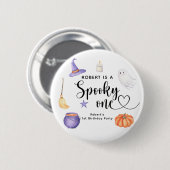 Spooky One Halloween Eerste verjaardagsfeestje Ronde Button 5,7 Cm (Voorkant /achterkant)