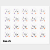 Spooky One Halloween Eerste verjaardagsfeestje Ronde Sticker (Vel)