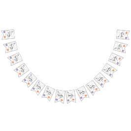 Spooky One Halloween Eerste verjaardagsfeestje Vlaggetjes