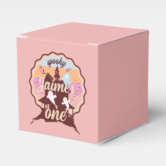Spooky One Halloween First Birthday Ghost Party Bedankdoosjes (Voorkant Zijde)