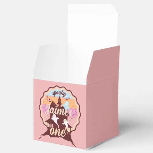 Spooky One Halloween First Birthday Ghost Party Bedankdoosjes (Geopend)