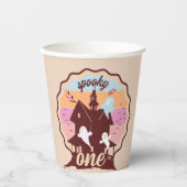 Spooky One Halloween First Birthday Ghost Party Papieren Bekers (Voorkant)