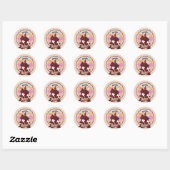 Spooky One Halloween First Birthday Ghost Party Ronde Sticker (Vel)