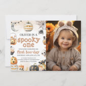 Spooky One Halloween foto uitnodigen Kaart (Voorkant)