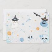 Spooky One Halloween Ghost 1e Verjaardag Foto Kaart (Achterkant)