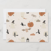 Spooky One Halloween Ghost 1e Verjaardag Foto Kaart (Achterkant)