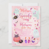 Spooky One Halloween Ghost 1e Verjaardag Kaart (Voorkant)