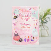 Spooky One Halloween Ghost 1e Verjaardag Kaart (Staand voorkant)