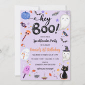 Spooky One Halloween Ghost Boy Verjaardag Kaart (Voorkant)