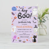 Spooky One Halloween Ghost Boy Verjaardag Kaart (Staand voorkant)
