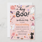 Spooky One Halloween Ghost Girl Verjaardag Kaart (Voorkant)