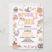 Spooky One Halloween Ghost Invitation Kaart (Voorkant)