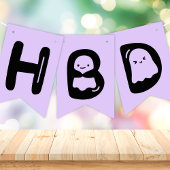 Spooky One Halloween Ghost Verjaardag Vlaggetjes