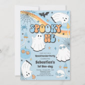 Spooky One Halloween Groovy Ghost 1e verjaardag In Kaart (Voorkant)