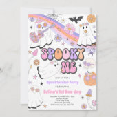 Spooky One Halloween Groovy Ghost 1e verjaardag Kaart (Voorkant)