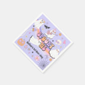 Spooky One Halloween Groovy Ghost 1e verjaardag Servet (Hoek)