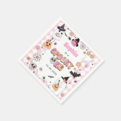 Spooky One Halloween Groovy Ghost 1e verjaardag Servet (Hoek)