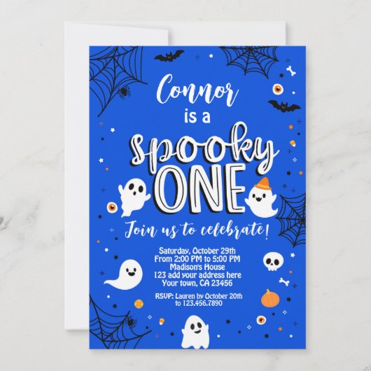 Spooky One Halloween Invitation Kaart (Voorkant)