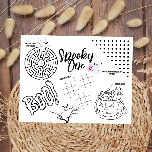 Spooky One | Halloween | Kinder activiteit Placema (Creator heeft geüpload)