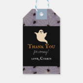 Spooky One Halloween Motieven Blauw 1e Verjaardag Cadeaulabel (Achterkant)