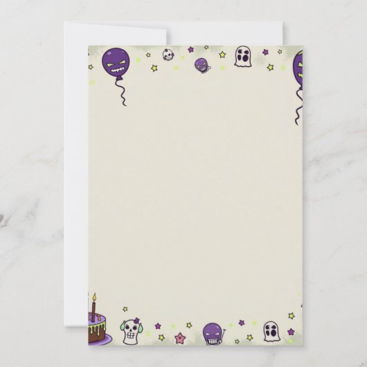 Spooky One Halloween Party Custom Invitation Kaart (Achterkant)