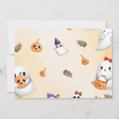 Spooky One Halloween Schattigee Ghost Verjaardagsf Kaart (Achterkant)
