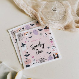 Spooky One Halloween Theme Verjaardag Servet