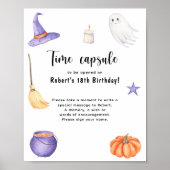 Spooky One Halloween Time Capsule 1e verjaardag Poster (Voorkant)