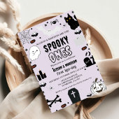 Spooky One Halloween Twin eerste verjaardagsfeest Kaart